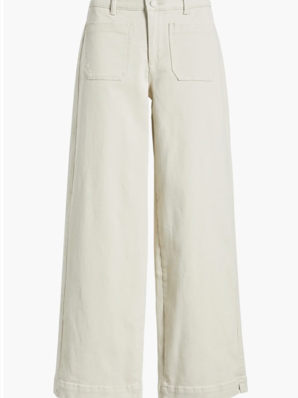 Wit & Wisdom High Rise Emma Side Panel Wide Leg Jeans with Patch Pockets